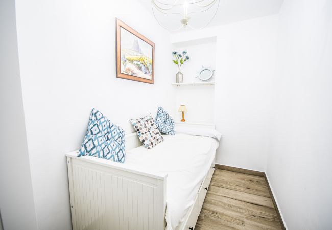 Dormitorio infantil de este apartamento en Mijas Costa