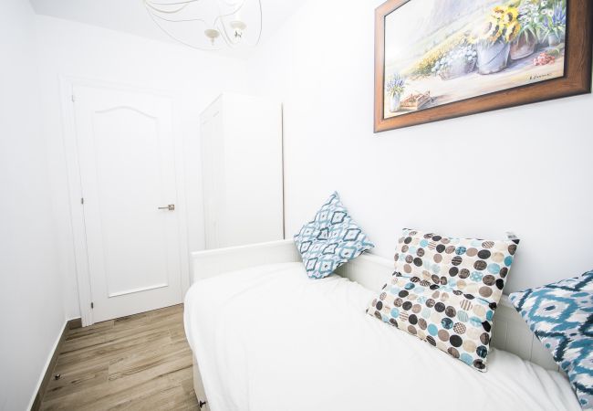 Dormitorio infantil de este apartamento en Mijas Costa