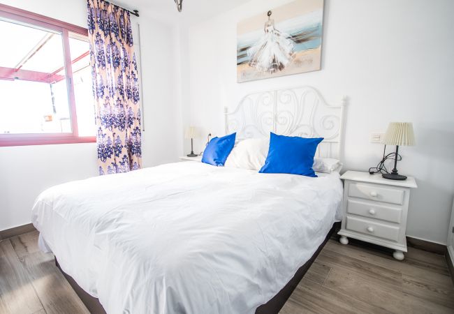 Dormitorio de este apartamento en Mijas Costa