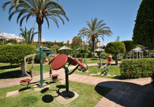 Jardín de este apartamento en Benalmádena