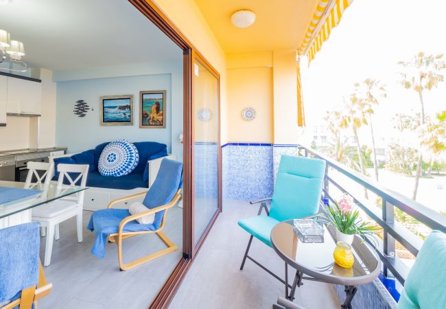 Terraza de este apartamento en Torremolinos