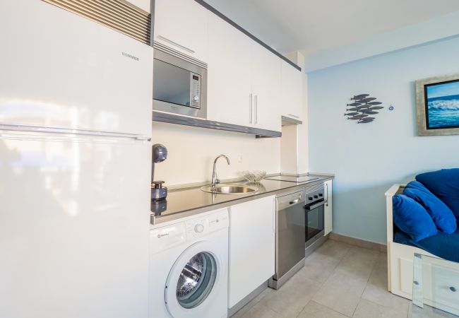 Cocina de este apartamento en Torremolinos