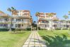 Jardín de este apartamento en Marbella