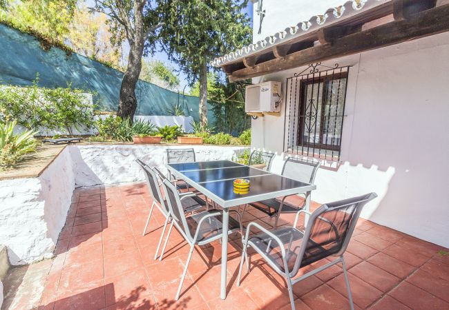 Terraza de esta casa rural en Alhaurín el Grande