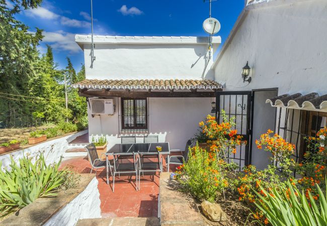 Terraza de esta casa rural en Alhaurín el Grande