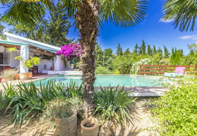 Jardín de esta casa rural en Alhaurín el Grande