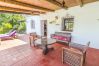 Terraza de esta casa rural en Alhaurín el Grande