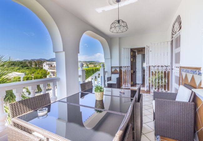 Terraza de esta finca de lujo en Alhaurín el Grande