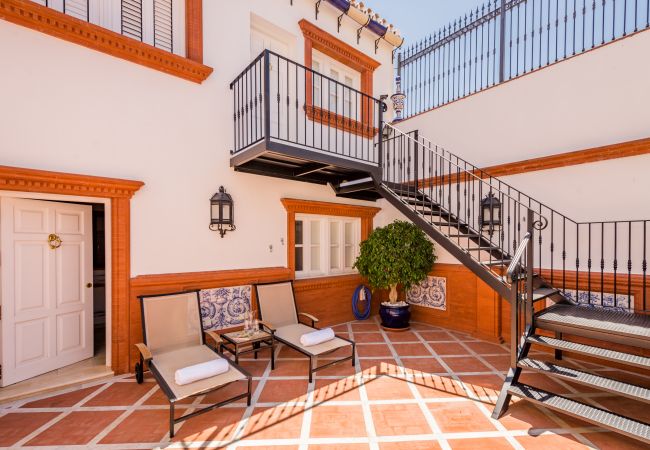 Terraza de esta casa de lujo en el centro de Alhaurín el Grande