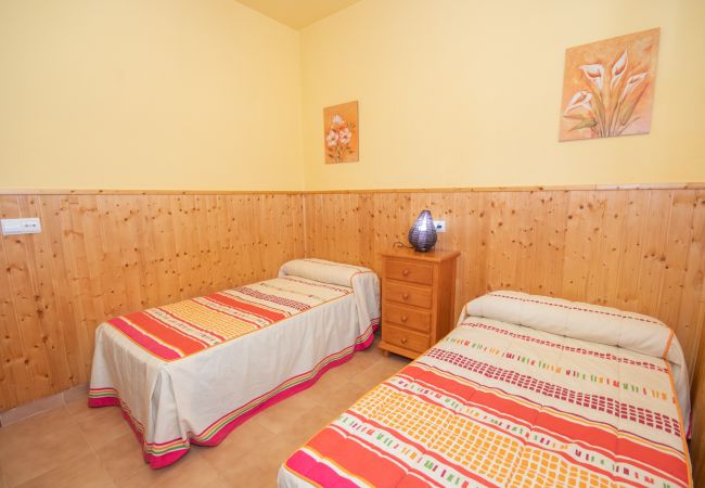 Dormitorio de esta villa en Ardales