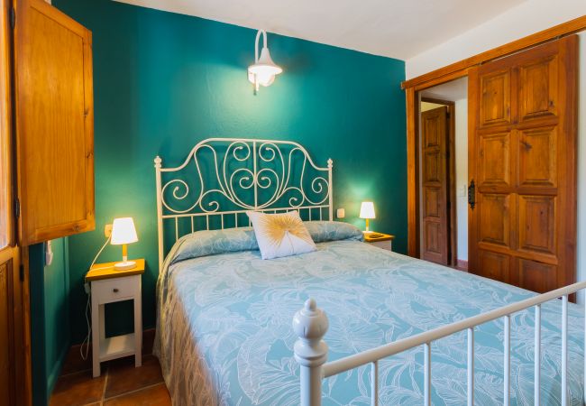 Dormitorio de este apartamento rural en Mijas Pueblo