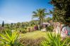 Jardín de este apartamento rural en Mijas Pueblo