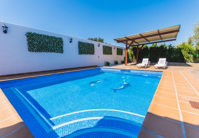 Piscina privada de esta casa rural en Alhaurín el Grande