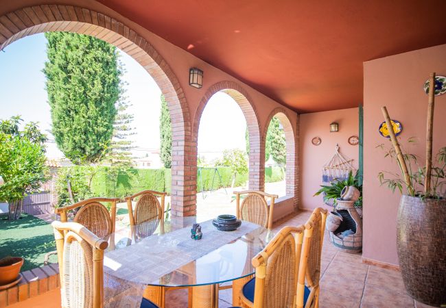 Terraza de esta casa en Alhaurín de la Torre