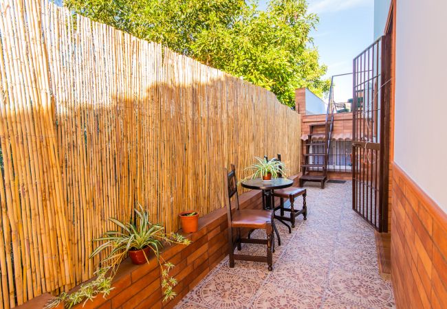 Terraza de esta casa en Alhaurín de la Torre