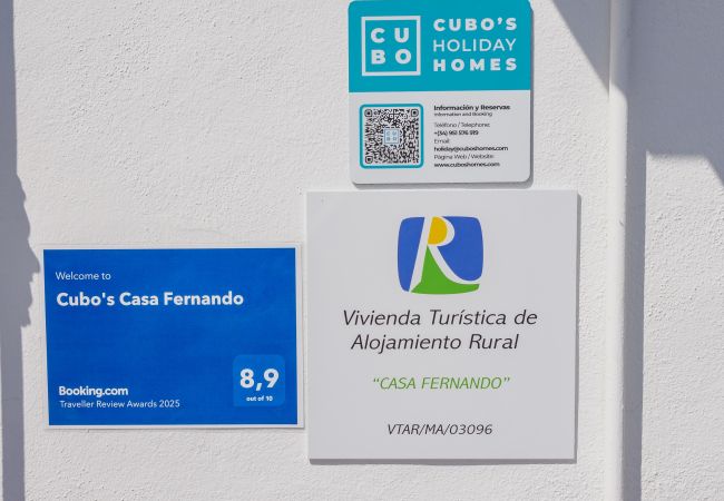 Casa rural en Cártama - Cubo's Casa Fernando High Privacy