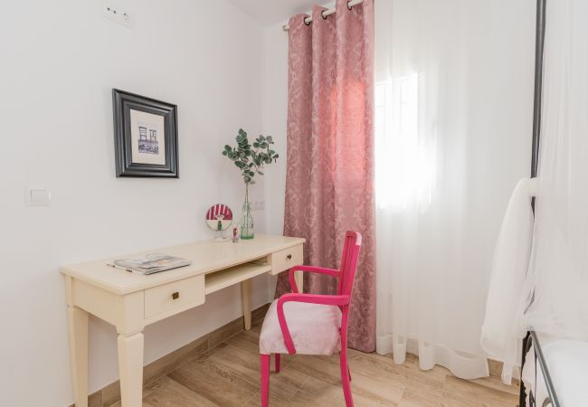 Dormitorio de esta casa rural en la Estación de Cártama