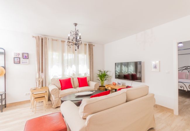 Salón de esta casa rural en la Estación de Cártama