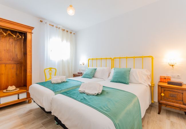Dormitorio de esta casa rural en la Estación de Cártama