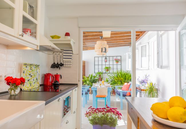 Cocina de esta casa rural en la Estación de Cártama