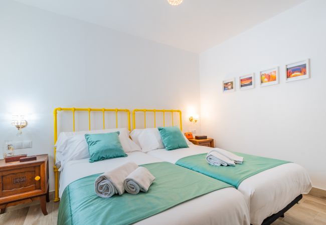 Dormitorio de esta casa rural en la Estación de Cártama