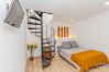 Dormitorio para parejas de este apartamento en el Rincón de la Victoria