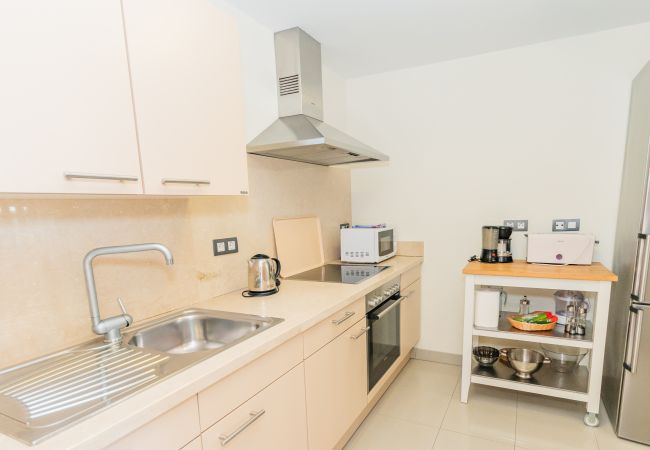 Cocina de este apartamento en Marbella