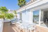 Terraza de este apartamento en Marbella