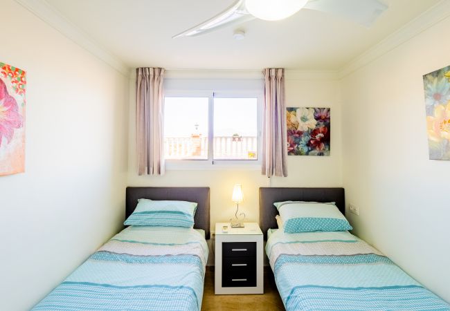 Dormitorio de esta casa en Sierra Gorda, Coín