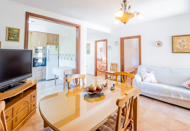 Salón comedor de esta casa rural en Alhaurín el Grande