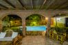 Terraza de esta casa rural en Alhaurín el grande