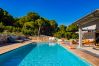 Piscina soleada de esta Villa de lujo junto a la Sierra de Alhaurín