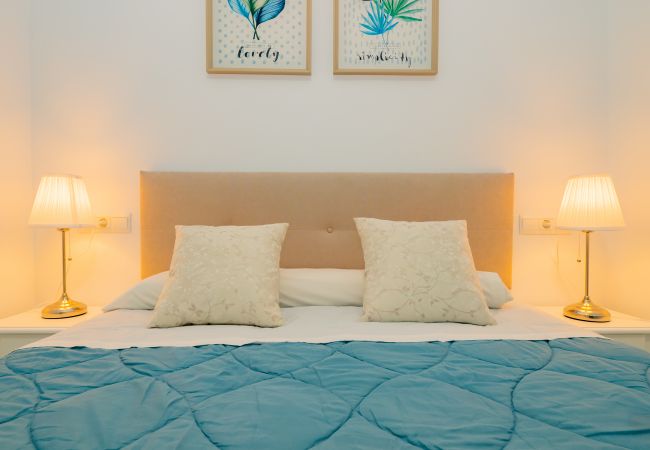 Cama de este apartamento en Cártama