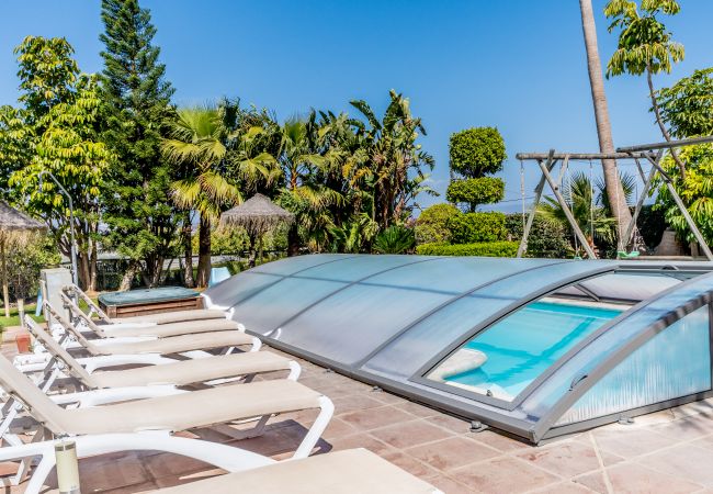 Heated pool of this villa in Alhaurín de la Torre