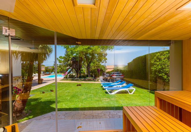 Sauna of this villa in Alhaurín de la Torre