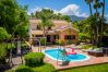 Heated pool of this villa in Alhaurín de la Torre