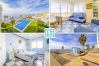 Wonderful holiday flat with swimming pool next to the beach