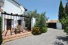 Terrace of this house with fireplace in Alhaurín el Grande