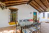 Terrace of this house with fireplace in Alhaurín el Grande