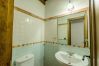 Bathroom of this house with fireplace in Alhaurín el Grande