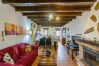 Living room of this house with fireplace in Alhaurín el Grande