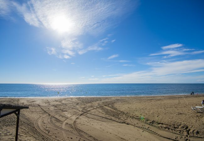 Beach near this apartment in Mijas Costa