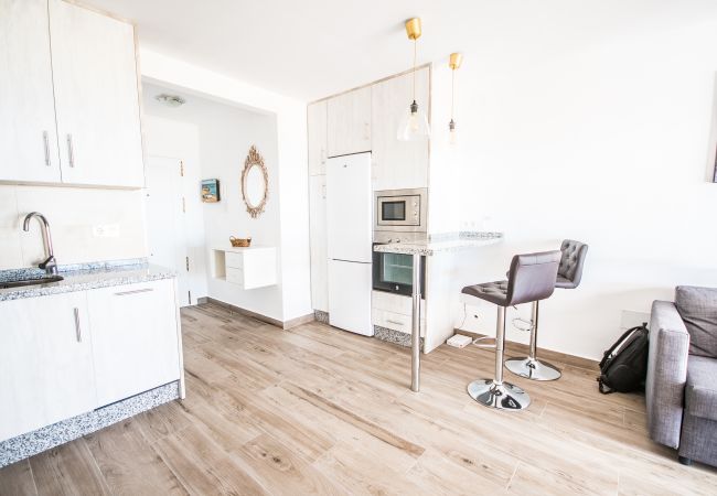 Living room of this apartment in Mijas Costa