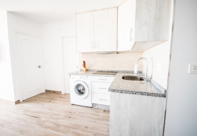 Kitchen of this apartment in Mijas Costa