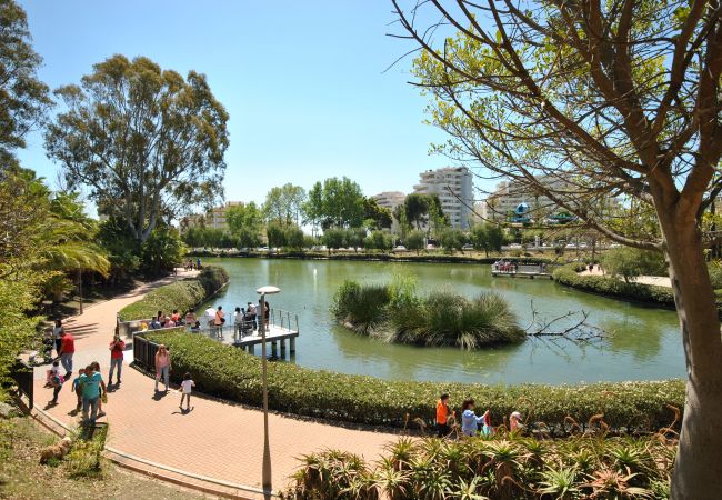 Garden of this apartment in Benalmádena