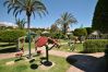 Garden of this apartment in Benalmádena