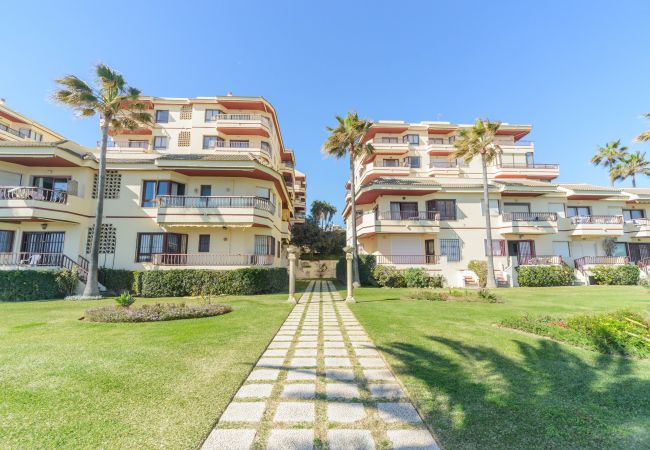 Garden of this apartment in Marbella