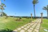 Garden of this apartment in Marbella