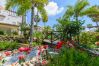 Garden of this apartment in Marbella