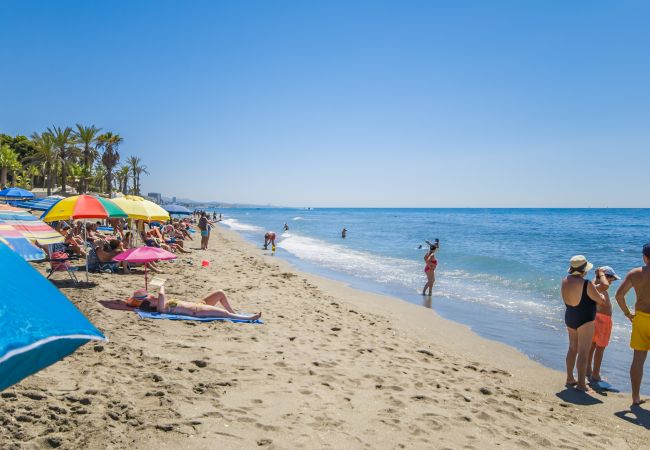 Beach near this apartment in Nagueles (Marbella)